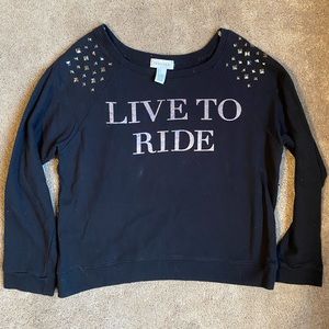 🌸 Cropped Sweater with Studs